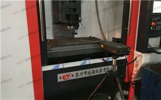 立式加工中心激光测试机床精度视频